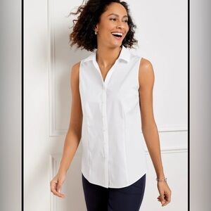 Talbots Sleeveless White Women's Top‎